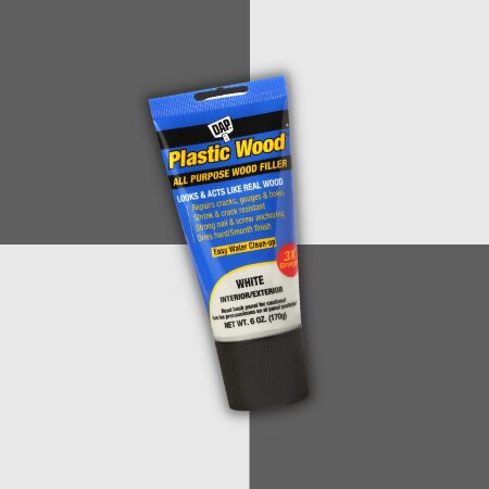 DAP 00585 Latex 6oz, White All-Purpose Plastic Wood Filler