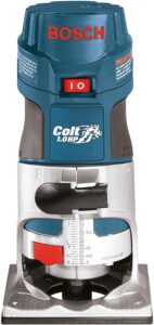 Bosch Router Tool, Colt 1-Horsepower 5.6 Amp Electronic Variable-Speed Palm Router PR20EVS