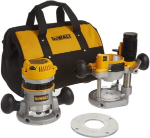 DEWALT Router, Fixed/Plunge Base Kit, Variable Speed, Soft Start